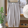 Summerkidsloose pants boys thin bloomers girls ice silk anti-pattern pants baby casual shake nine-point pants