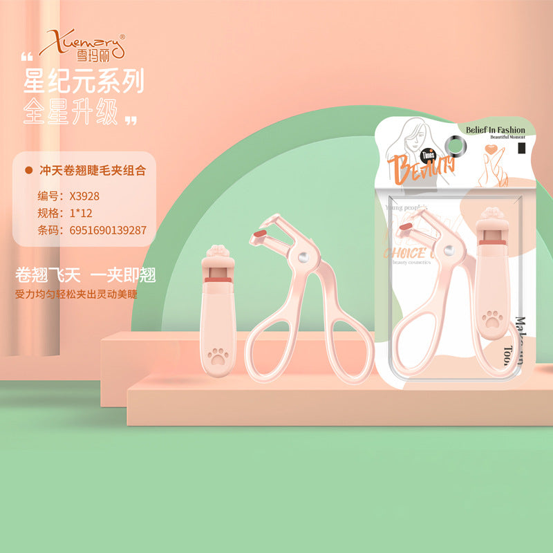 Snow mary star era series product picture portable manual wide angle eyelash curler frameless eyelash curler wholesale