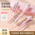 New arrival luminous ear scoop baby with light rechargeable ear scoop set kids adult tweezers ear picking earwax ear