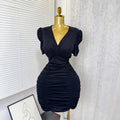 Exportfashion stylesexy silm hip-hugging dress women's summer pure lust style silmelegant elastic mesh pleated skirt