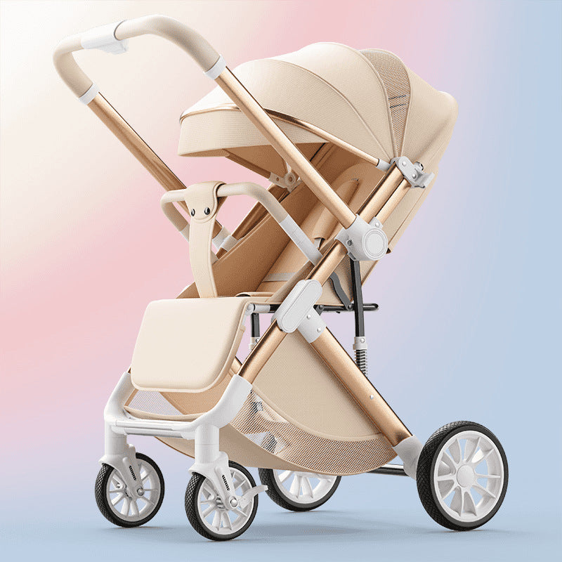 Kids lightweight foldable two-way baby walking baby handy gadget cross-border wholesale high view stroller can sit and lie down stroller