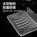 Bathroom soap dish drain space aluminum punch-free soap dish bathroom storage rack wall-mounted aluminum alloy artifact