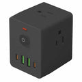Us standard 3-prong power strip with multi-outlet usb cube, 2pd, us plug for mexico, usa, and canada