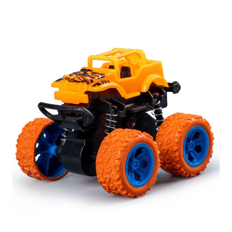 Street stall internet celebrity ring supply toys kids four-wheel drive off-road inertia car artificial model car anti-fall toy car