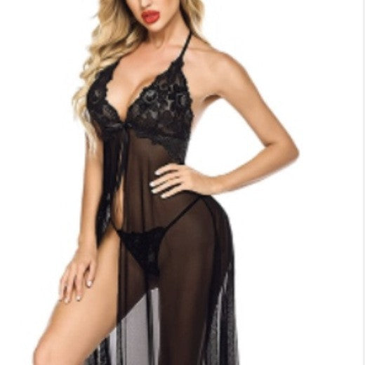 European and american cross-border hot-selling wholesale lingerie: lace, hollow-out, see-through, plus size sexy lingerie, nightgowns, and long dresses - direct from the source