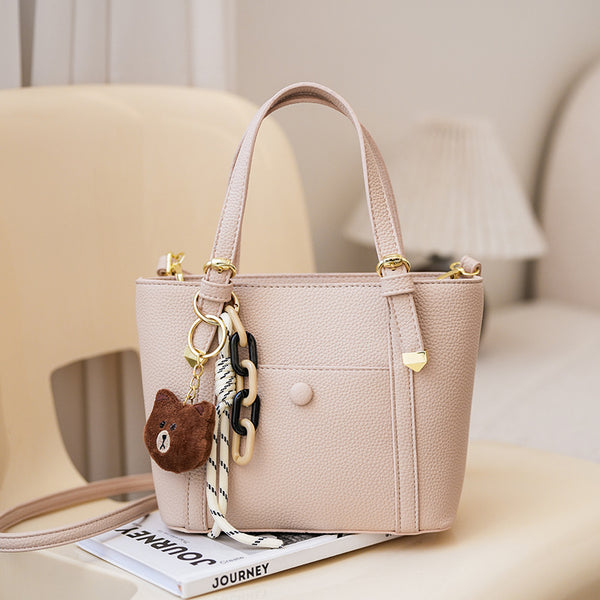 Cross-border bags women's 2025 new fashion handbags to work commuter messenger bags casual versatile shoulder bucket bags