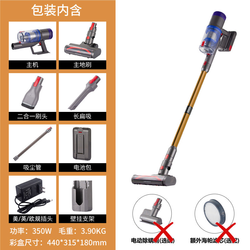 Handheld cordless vacuum cleaner for home use - upright design, perfect for carpets, floors, and tables - powerful suction