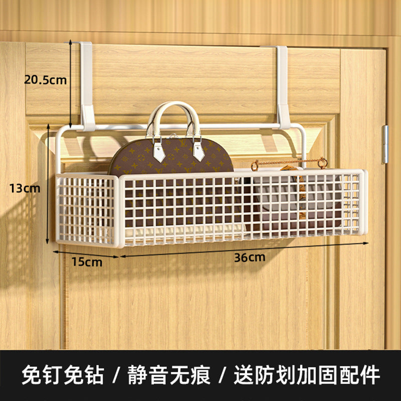 Over-the-door hook: your ultimate entryway organizer! wall-mounted, no-drill storage rack for bedroom closet, side-mounted clothes hanger
