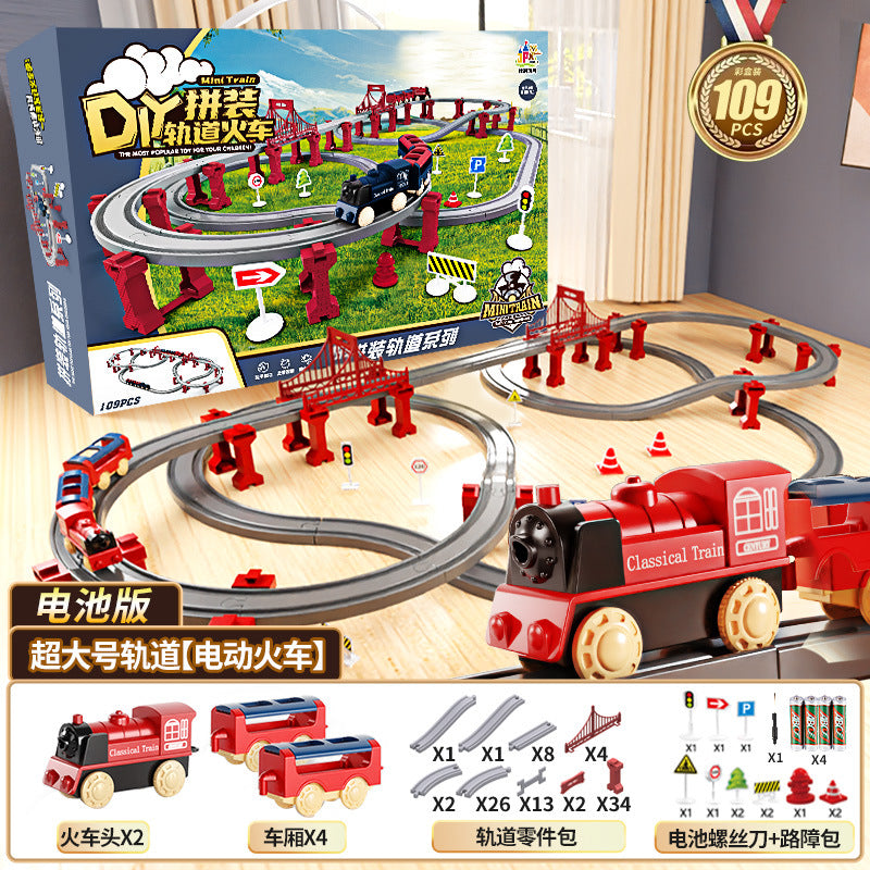 Electric high-speed train set with track - realistic model for boys - educational & fun birthday gift for kids