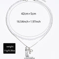 French style stacked pearl necklace wholesale european and american cross-border retro necklace accessible luxury high-end bow clavicle chain for women