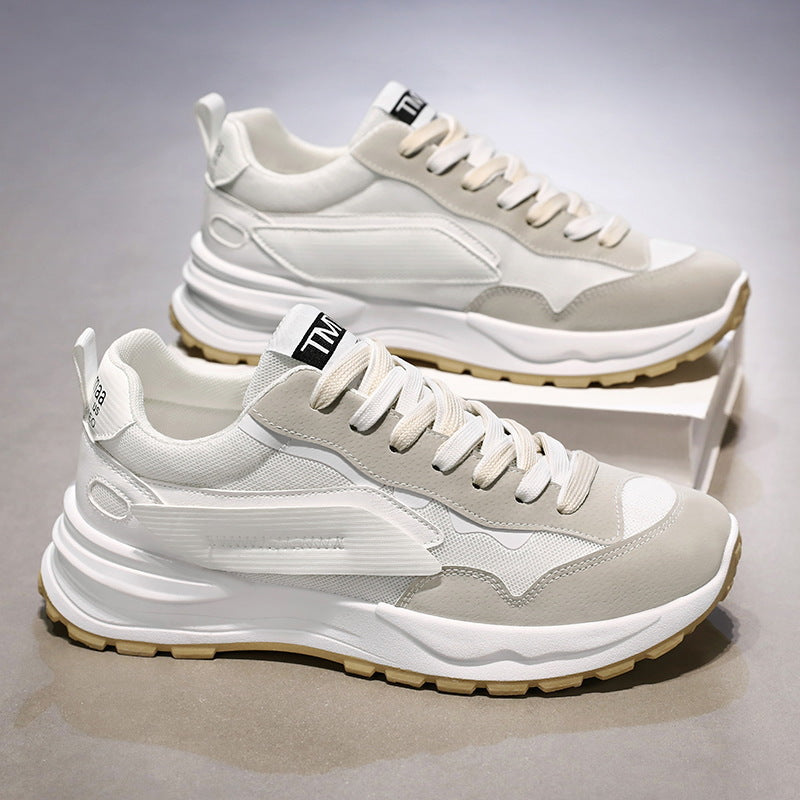 Summer men's shoes 2024 new breathable mesh white shoes men's sports shoes Korean version versatile casual dad trendy shoes