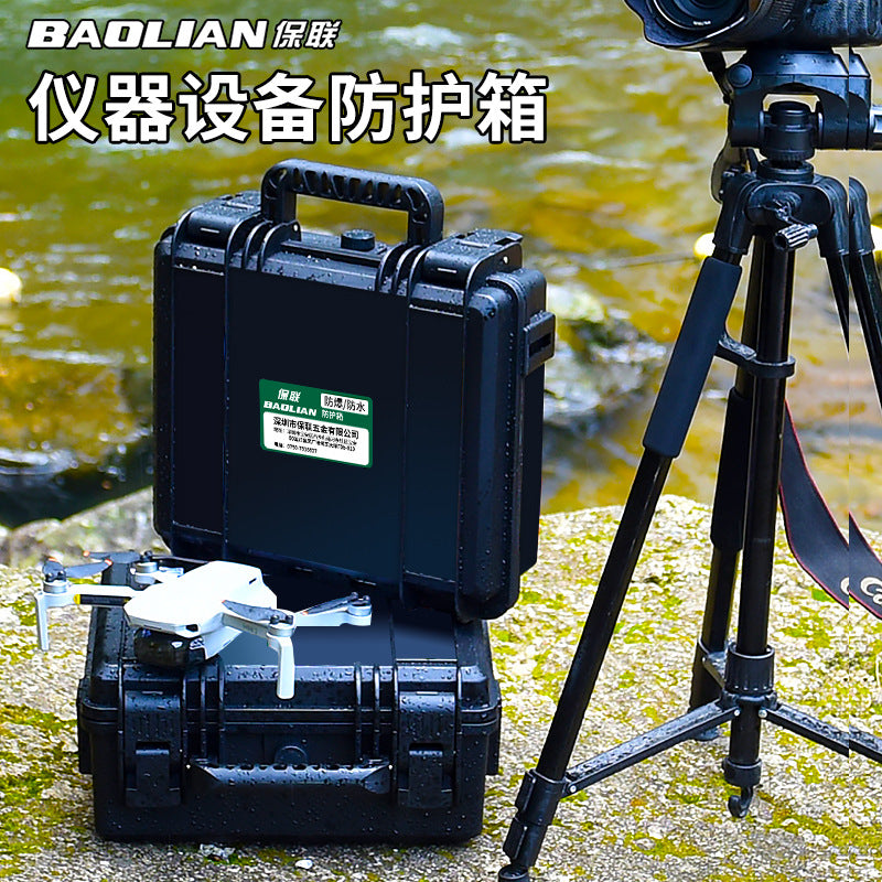 Baolian outdoor instrument protective case toolbox camping storage box photography equipment satchelwaterproof moistureproof seismic resistant box