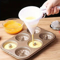 Cream funnel - handheld cream, frosting, and chocolate dispenser - separator cup for cake baking