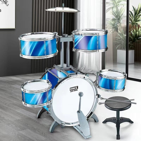 Large Colorful Lights Children's Drum Set Boys and Girls Jazz Drum Beginners Percussion Instruments Baby Drum Toys