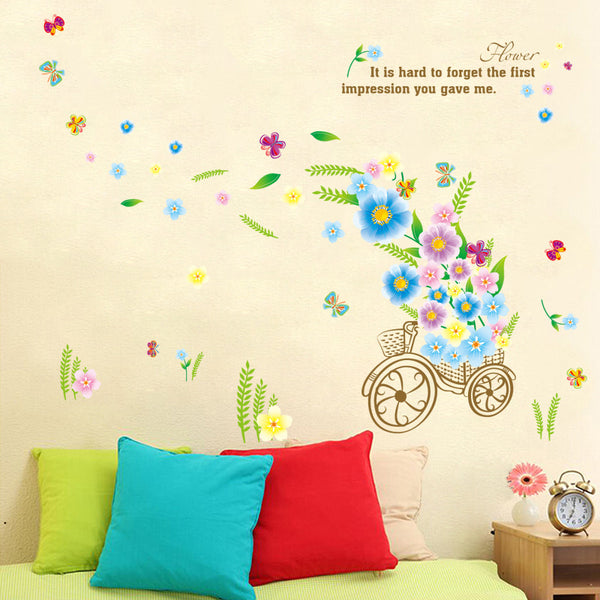 Cartoon cute decorative sticker tile wall children's bedroom decorative sticker small float kindergarten painting XL7107