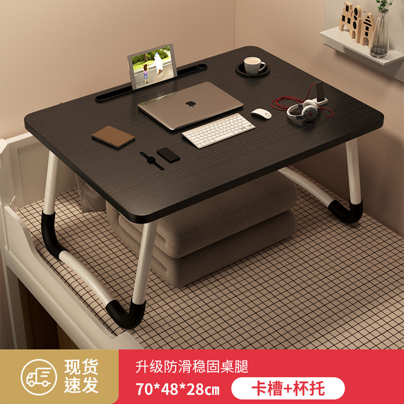 Foldable bedside table laptop desk - perfect for students, dorms, and home use