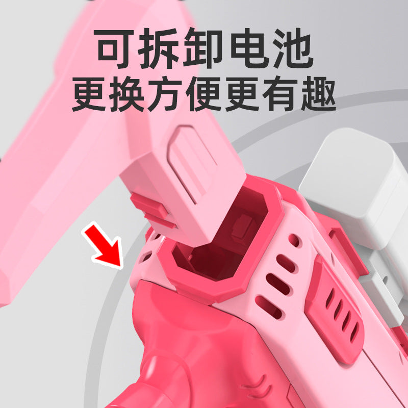 kids bubble machine fully automatic 57-hole space bubble gun colorful light boy girl toy gun outdoor