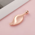 Factory direct leaf-shaped massage facial roller - metal scraping board for face, eye, and neck lifting - wholesale