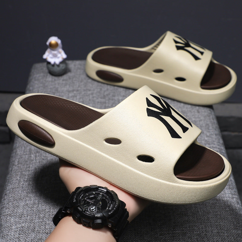 Trendy chunky platform men's slippers - eva detachable "cloud-like" comfort - summer outdoor wear - unisex slides - new 2025 wholesale