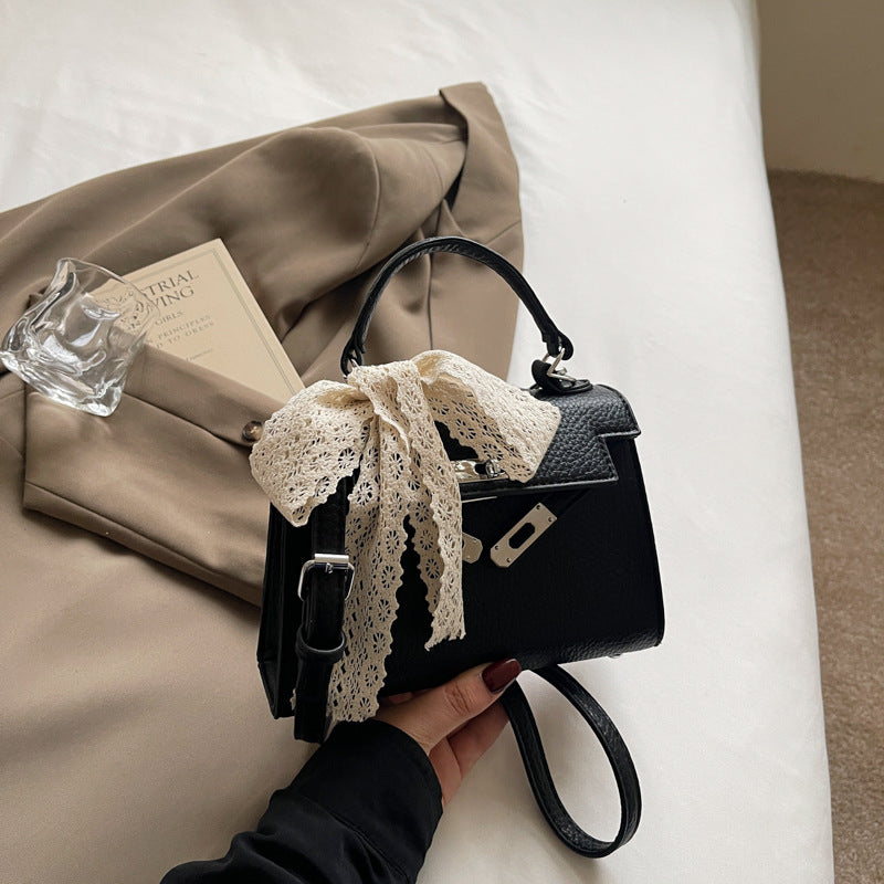 New bag women's 2025 popular high-end spring summer fashion versatile shoulder messenger bag portable Kelly bag