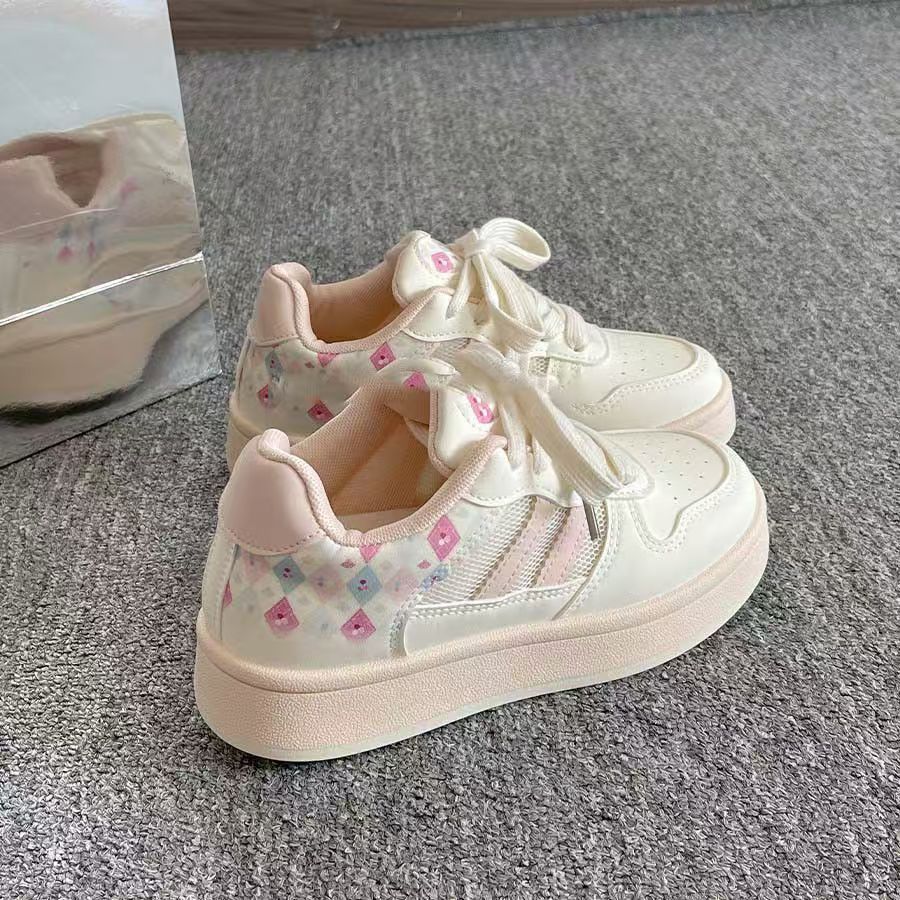 Girls' sneakers:  spring/summer new collection - soft-soled athletic shoes for kids, lightweight running shoes for mid-to-large children, trendy casual shoes