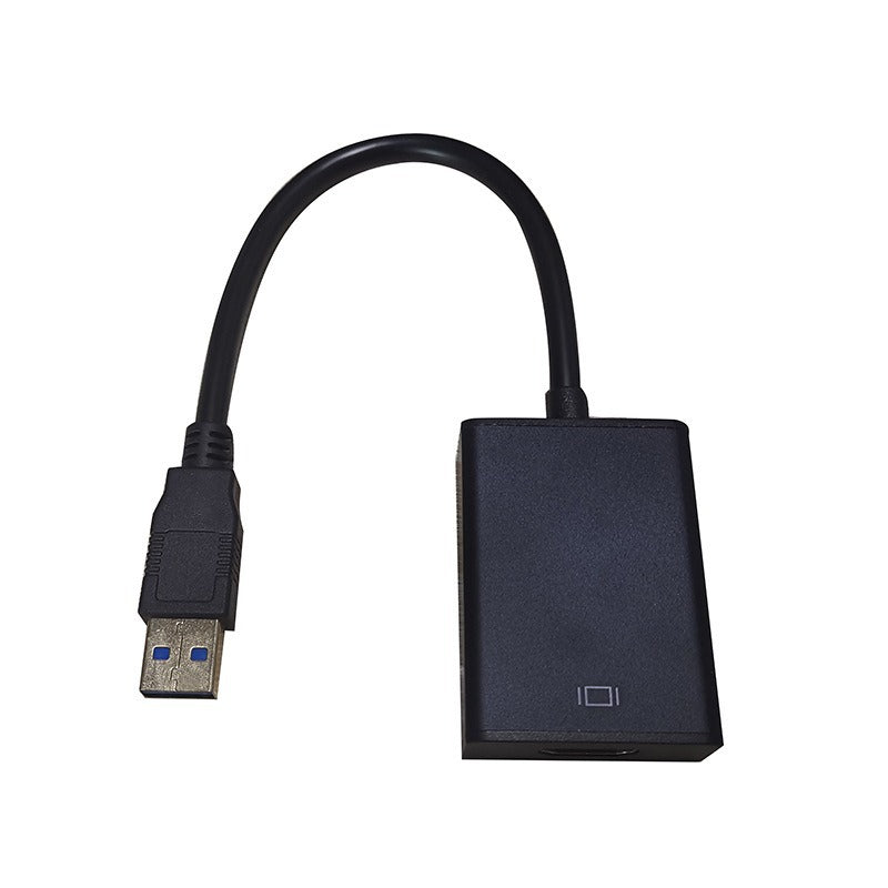 Usb3.0 to hdmi adapter cable usb3.0tohdmi converter video cable black audio wired hd