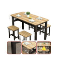 Dining table and chair set - restaurant, home, breakfast, snack bar, rectangular, commercial canteen, fast food counter table (no backrest)