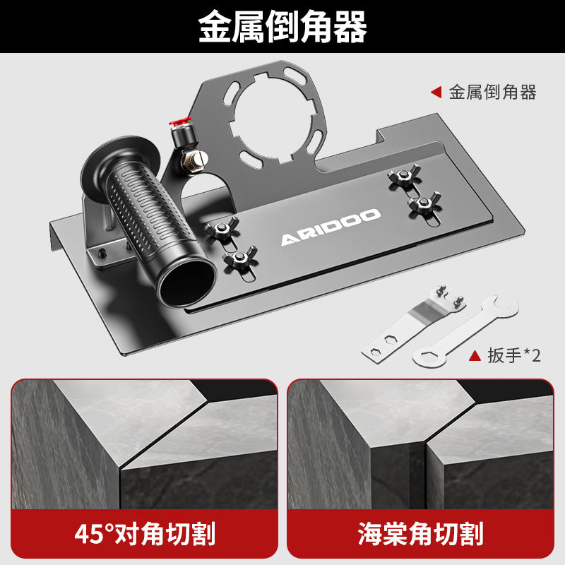 Angle grinder tile chamfering device portable 45 degree woodworking bricklayer universal cutting artifact portable chamfering device