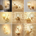 Postmodern minimalist crystal wall sconce - nordic light luxury living room background wall, stairway, aisle, corridor, bedroom bedside lamp