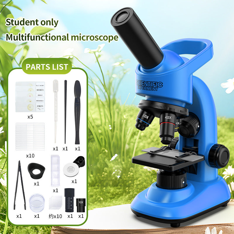 children's microscope biological science experiment kit - educational stem toy wholesale for primary and secondary school students