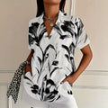 wholesale women's short-sleeved shirts, trendy shirt with hot-selling cross-border print designs, dropshipping available