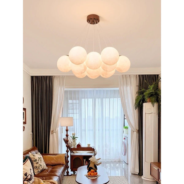 Planet Chandelier Living Room Main Light Cream Wind Magic Bean Dining Room Balloon Light Bedroom Children's Room Dream Moon Light 1