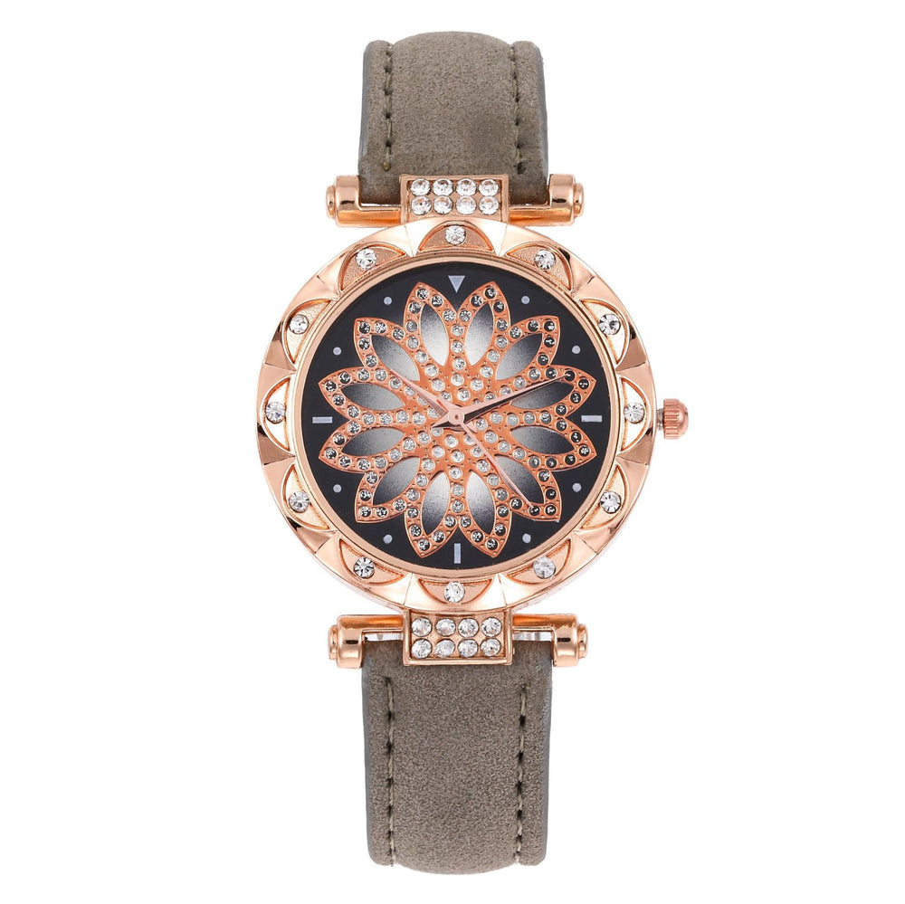 Wholesale watches from the manufacturer, women's watches, diamond-encrusted women's watches, casual frosted leather strap quartz watches, women's watches⌚kids