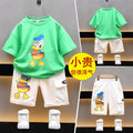 Boys' summer outfit set:  new stylish designs for baby boys and girls - short-sleeve t-shirts, wholesale children's summer clothing