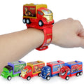 Kids' spider-man inertia pull-back car projector watch - luminous electronic watch gift for preschool and elementary school students
