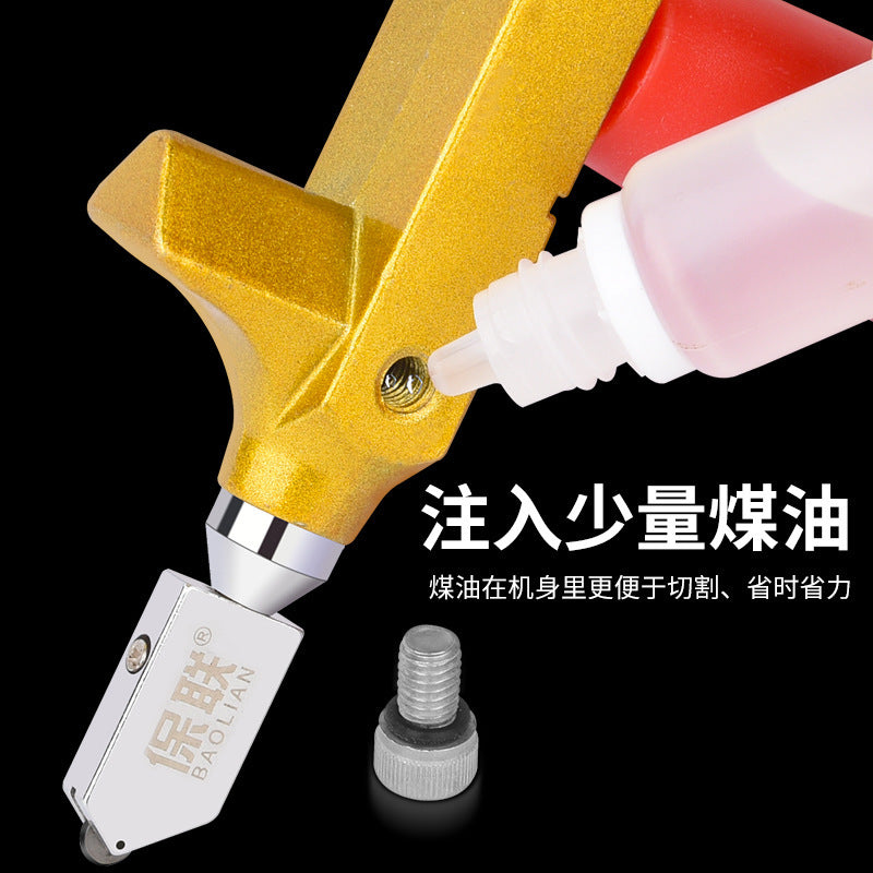 Glass knife for home diamond boundary opener for thick ceramic tile cutting special artifact multi-functional roller type hand-held head