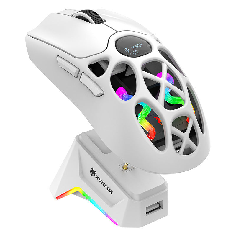 Xuan yin hu h16pro tri-mode gaming mouse - lightweight, esports-grade, bluetooth 2.4g, for laptops, office, and desktop use