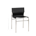 Used saddle leather chair - modern minimalist dining chair for home, living room, balcony, backrest, casual lounge, negotiation chair, office chair