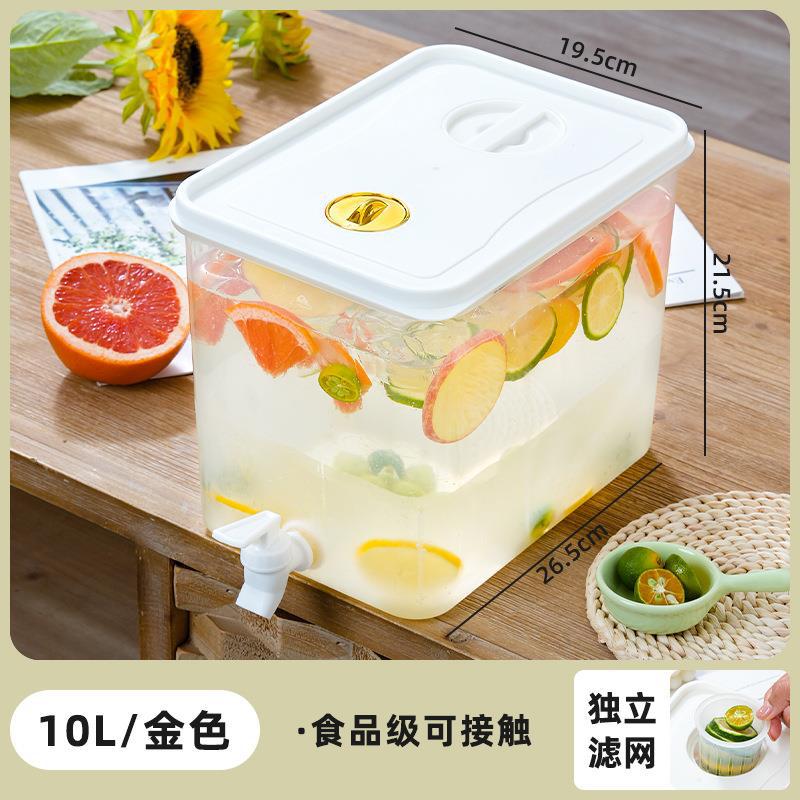 exclusive refrigerator cold water kettle with faucet 3l capacity lemon fruit teapot beverage juice teapot cold water kettle