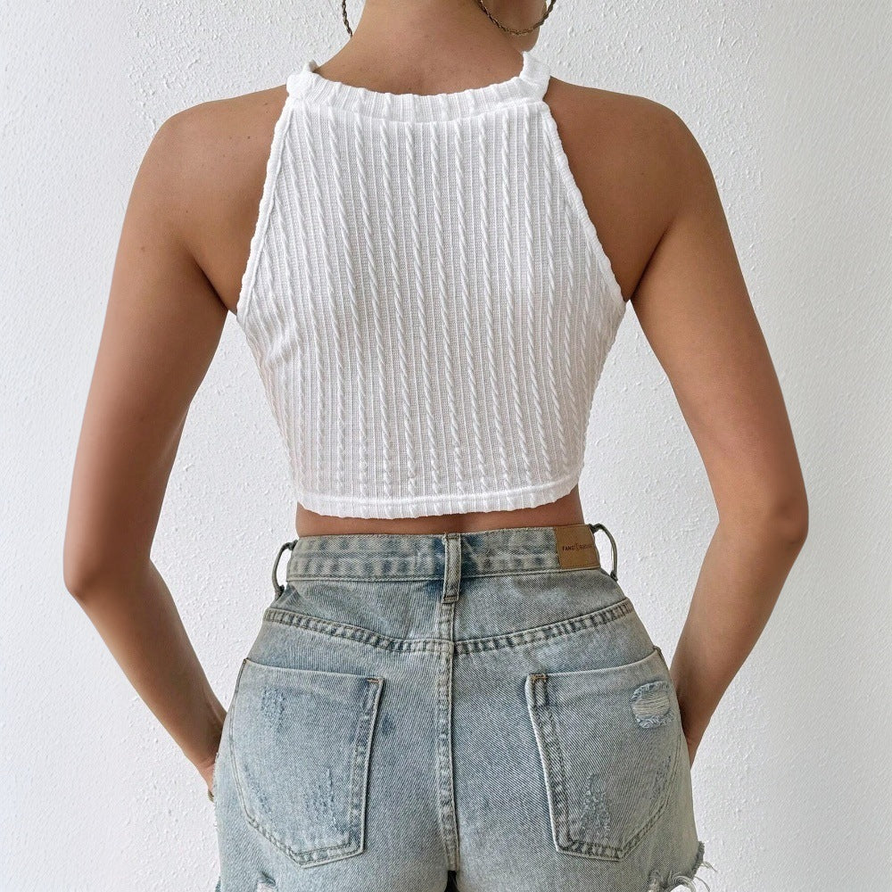 women's spring/summer new arrivals: elegant tassel tank top - cropped, slim-fit, and figure-flattering