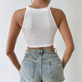 women's spring/summer new arrivals: elegant tassel tank top - cropped, slim-fit, and figure-flattering