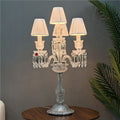 European-style light luxury living room crystal multi-head floor lamp, american modern minimalist glass elephant wedding sofa table lamp