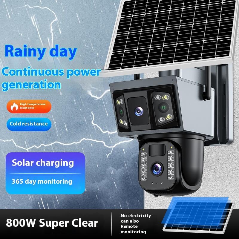Customized camera Home mobile phone 360 outdoor remote high definition night vision No electricity No network Outdoor solar monitoring