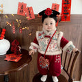 Winternew arrival winter clothing new year jumpsuit baby new year greetings suit outing khaki heroine treasure wedding banquet clothes thick