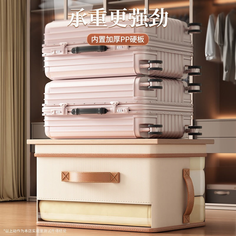 New Oxford cloth visual storage box, household wardrobe storage storage, large capacity flip cover storage, finishing box