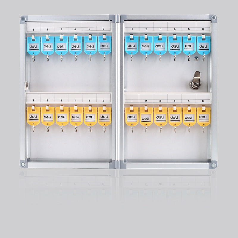 Deli key management box Wall-mounted key cabinet Car key box Storage box 24/48/96/120