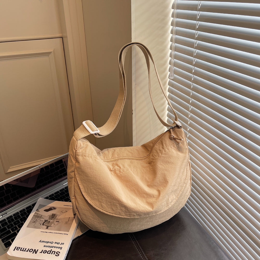 trend pure colorcasual bag women's large capacity tote bag multi-functional cloth bag easiest for match shoulder crossbody bag trendy