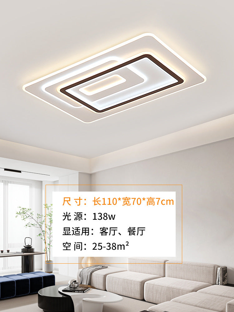 Living room hall main lamp household atmosphere black edge bedroom room high-end ceiling lamp Zhongshan Lighting Factory direct sales