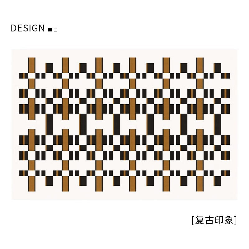 Distributed carpet living room  new french floor mat retro light luxury high-end cream style bedroom no-wash and wipeable