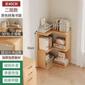 Rotating bookshelf, large capacity home storage rack, living room bookshelf, floor-standing storage rack, wall-mounted student bookcase, wooden bookshelf